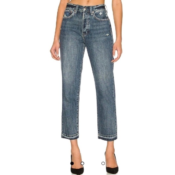 Sz24 Pistola Charlie High Rise Straight Un-Done Frayed Hem in Eternal EUC - Picture 3 of 16